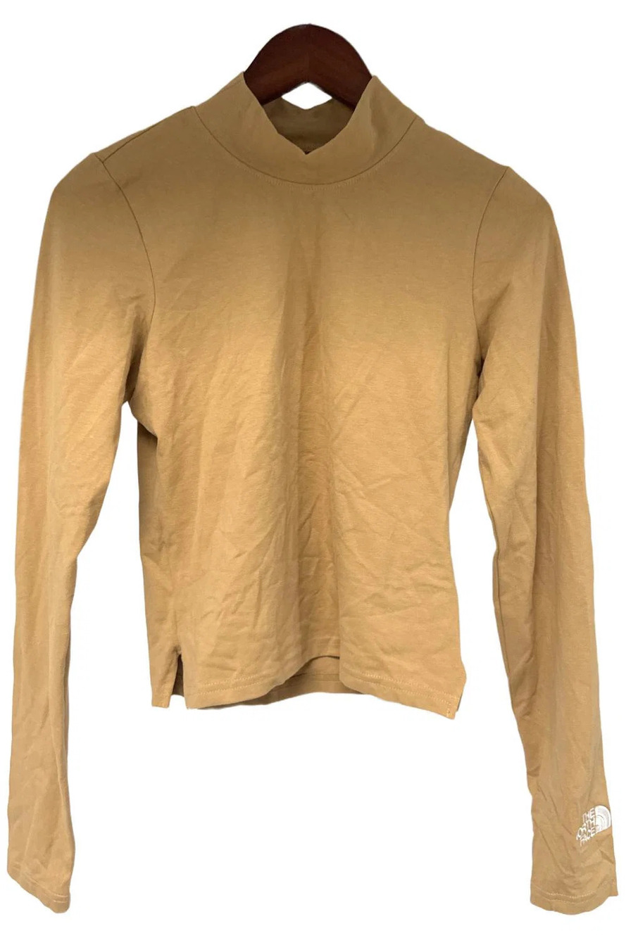 The North Face Women’s Long Slv Evolution Mock Neck Almond Butter - Regular